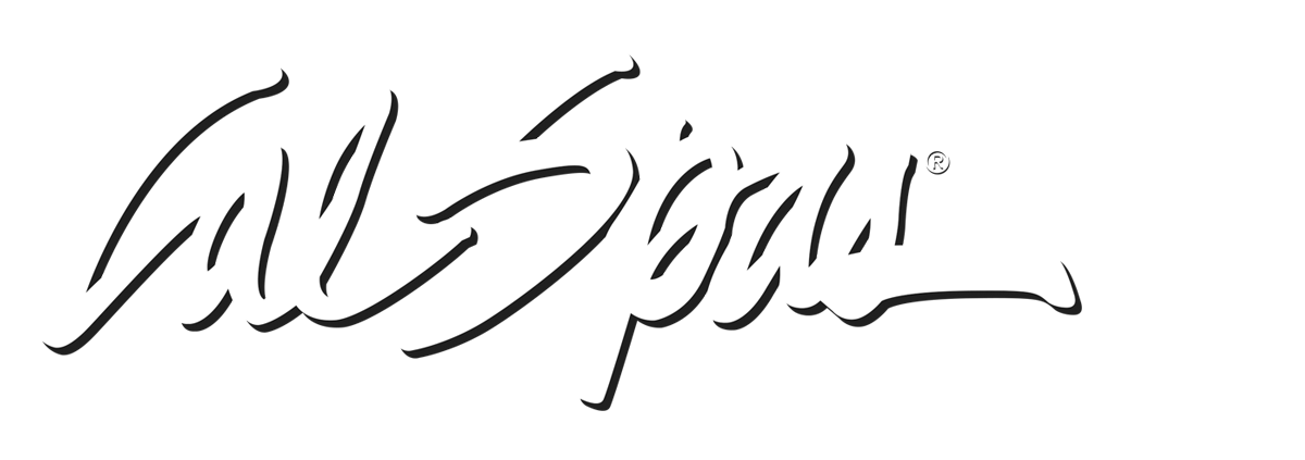 Calspas White logo hot tubs spas for sale Camarillo